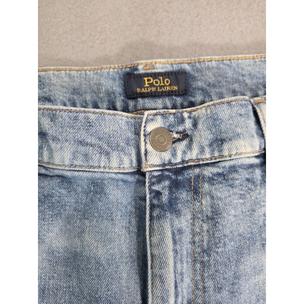 Polo Ralph Lauren Women 32 Tompkins Skinny High Rise Ankle Acid Wash Light Jeans - Picture 3 of 9